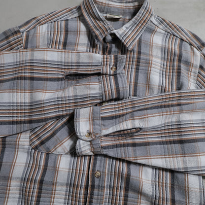 FIVEBROTHER PLAID HEAVY FLANNEL SHIRT (XLARGE/GOOD CONDITION)