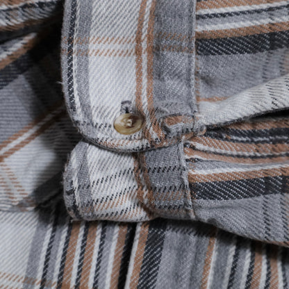 FIVEBROTHER PLAID HEAVY FLANNEL SHIRT (XLARGE/GOOD CONDITION)