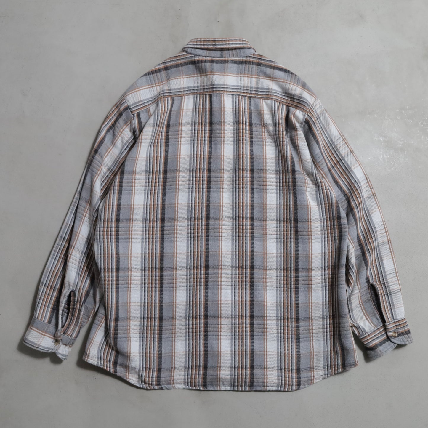 FIVEBROTHER PLAID HEAVY FLANNEL SHIRT (XLARGE/GOOD CONDITION)