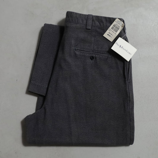 DEAD STOCK POLO BY RALPH LAUREN BLACK COVERT TROUSERS (W38/L32)