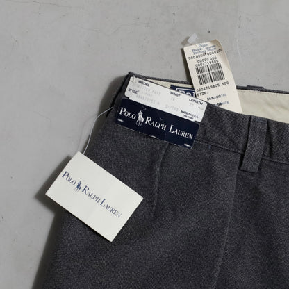DEAD STOCK POLO BY RALPH LAUREN BLACK COVERT TROUSERS (W38/L32)