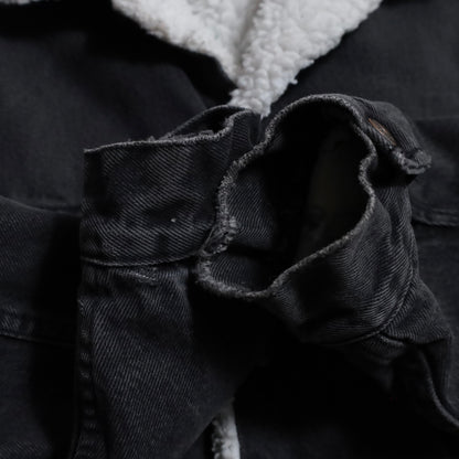 LEVI'S 70609-0270 BLACK DENIM BOA RANCH JACKET (LARGE/GOOD CONDITION)