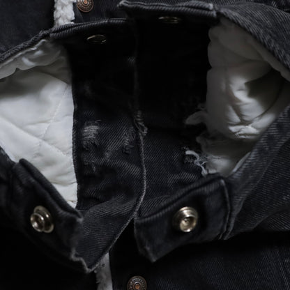 LEVI'S 70609-0270 BLACK DENIM BOA RANCH JACKET (LARGE/GOOD CONDITION)