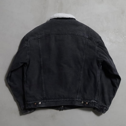 LEVI'S 70609-0270 BLACK DENIM BOA RANCH JACKET (LARGE/GOOD CONDITION)
