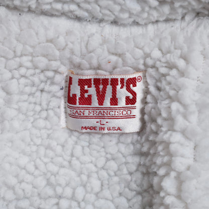 LEVI'S 70609-0270 BLACK DENIM BOA RANCH JACKET (LARGE/GOOD CONDITION)