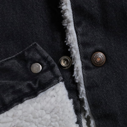 LEVI'S 70609-0270 BLACK DENIM BOA RANCH JACKET (LARGE/GOOD CONDITION)