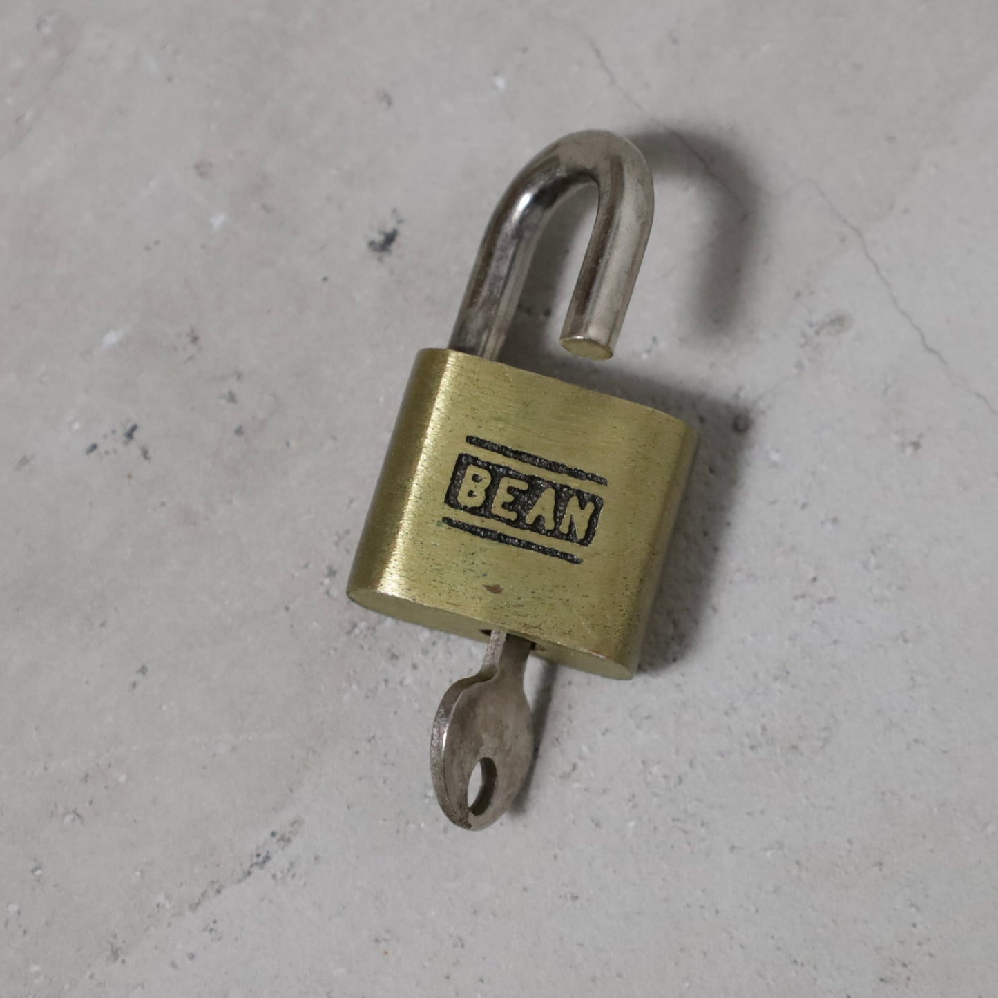 L.L.BEAN ZIPPER DUFFLE BAG WITH BRASS LUGGAGE LOCK (GOOD CONDITION)