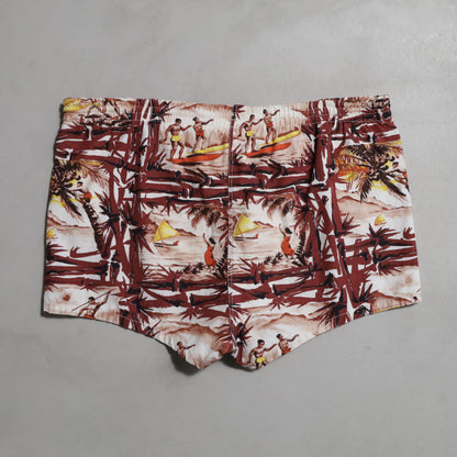 PILGRM HAWAIIAN SWIM SHORTS (16-16 1/2 M-L/GOOD CONDITION)