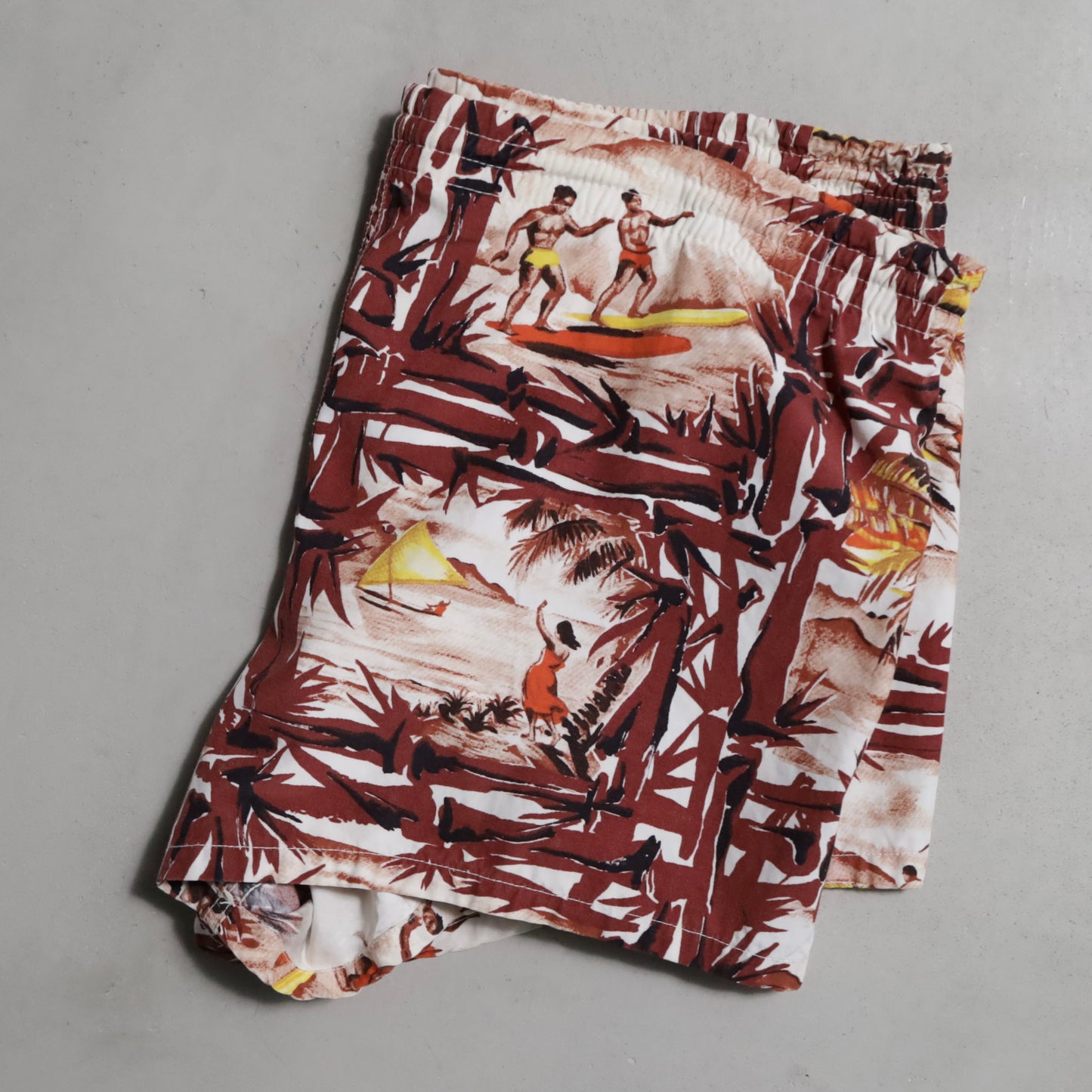 PILGRM HAWAIIAN SWIM SHORTS (16-16 1/2 M-L/GOOD CONDITION)