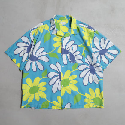 J.CREW ALL-OVER PATTERN COTTON HAWAIIAN SHIRT (XLARGE/GOOD CONDITION)