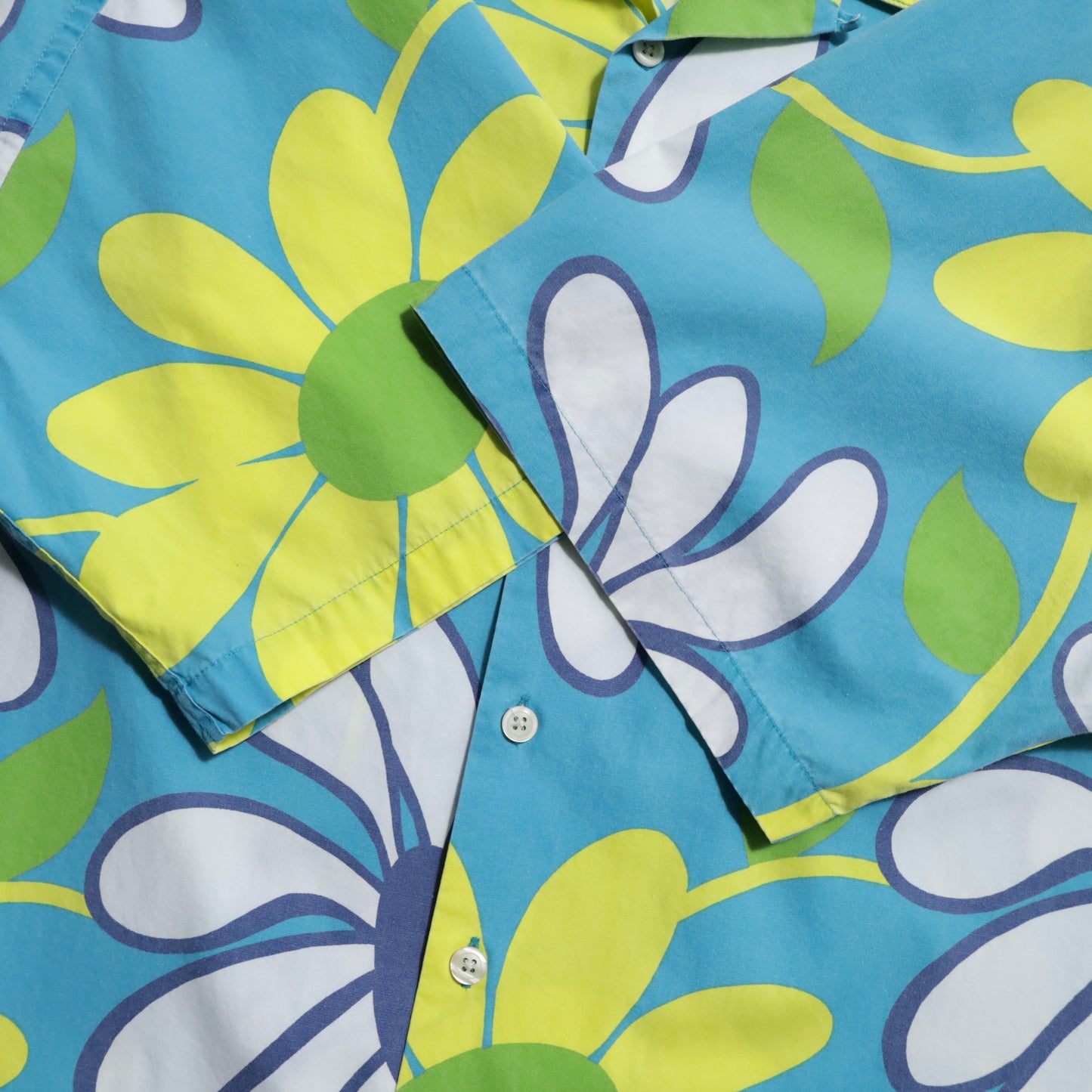 J.CREW ALL-OVER PATTERN COTTON HAWAIIAN SHIRT (XLARGE/GOOD CONDITION)