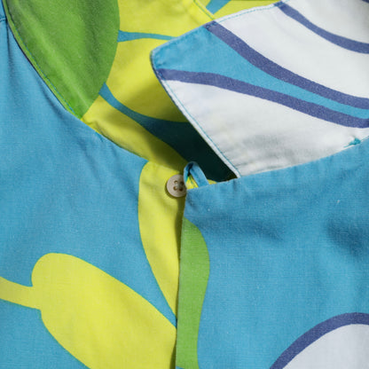 J.CREW ALL-OVER PATTERN COTTON HAWAIIAN SHIRT (XLARGE/GOOD CONDITION)