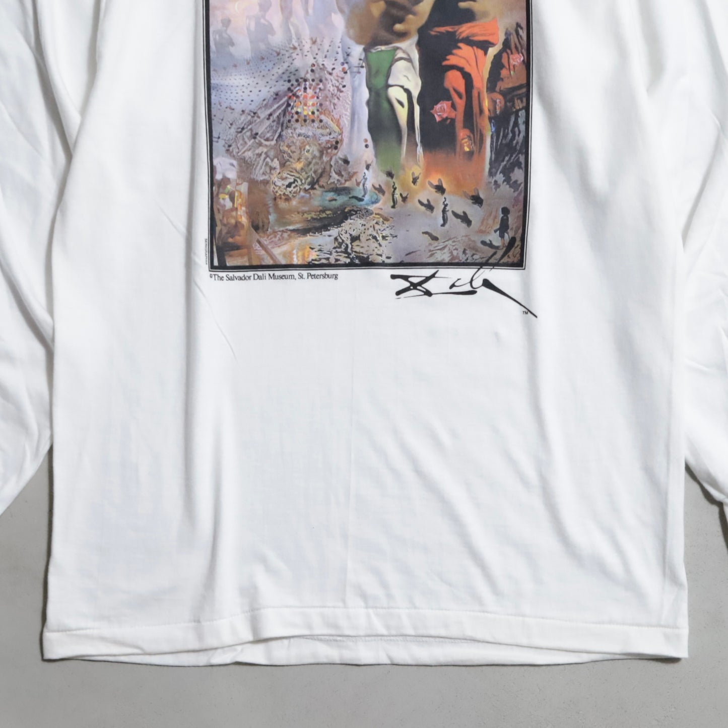 DEAD STOCK THE SALVADOR DALI "THE HALLUCINOGENIC TOREADOR" ART L/S T-SHIRT (WITH FLASHER/DEAD STOCK)