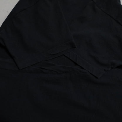 FRUIT OF THE LOOM BLACK PLAIN T-SHIRT (ONE POCKET/XLARGE/GOOD CONDITION)