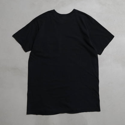 FRUIT OF THE LOOM BLACK PLAIN T-SHIRT (ONE POCKET/XLARGE/GOOD CONDITION)