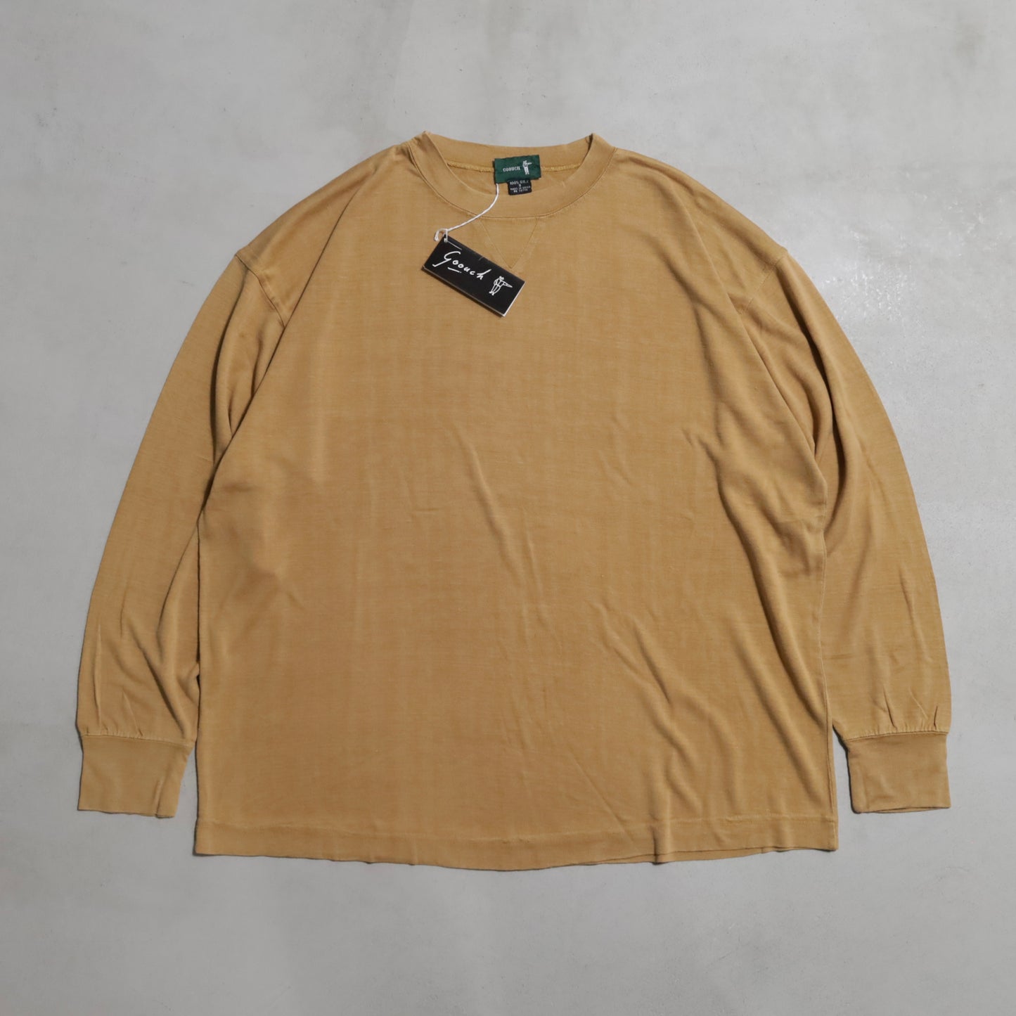 DEAD STOCK GOOUCH SILK L/S T-SHIRT (SIZE 3/WITH FLASHER)