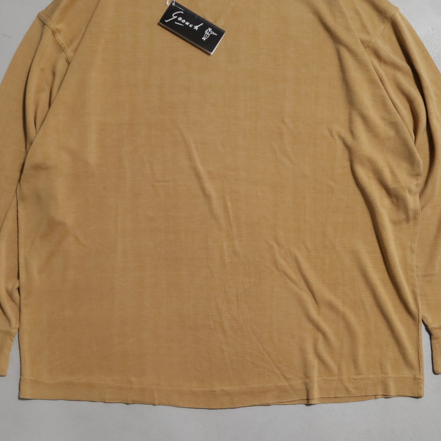 DEAD STOCK GOOUCH SILK L/S T-SHIRT (SIZE 3/WITH FLASHER)