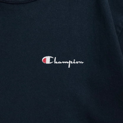 CHAMPION SCRIPT LOGO T-SHIRT (BLACK/LARGE/GOOD CONDITION)