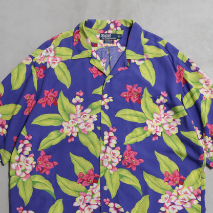 POLO BY RALPH LAUREN RAYON HAWAIIAN SHIRT (LARGE/GOOD CONDITION)