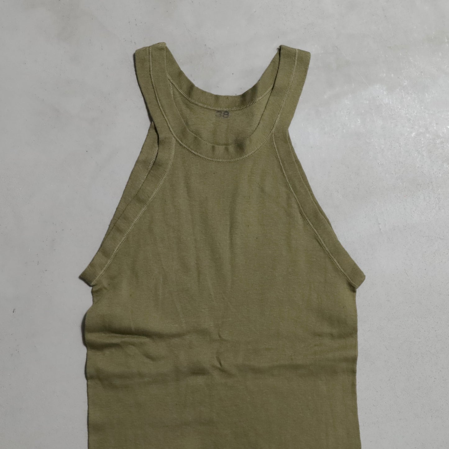 DEAD STOCK WWII U.S.MILITARY COTTON TANK TOP (SIZE 38)