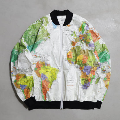 LESLIE JORDAN WORLD MAP PAPER JACKET (LARGE/VERY GOOD CONDITION)