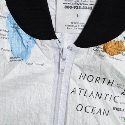 LESLIE JORDAN WORLD MAP PAPER JACKET (LARGE/VERY GOOD CONDITION)