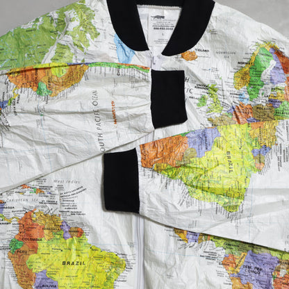 LESLIE JORDAN WORLD MAP PAPER JACKET (LARGE/VERY GOOD CONDITION)
