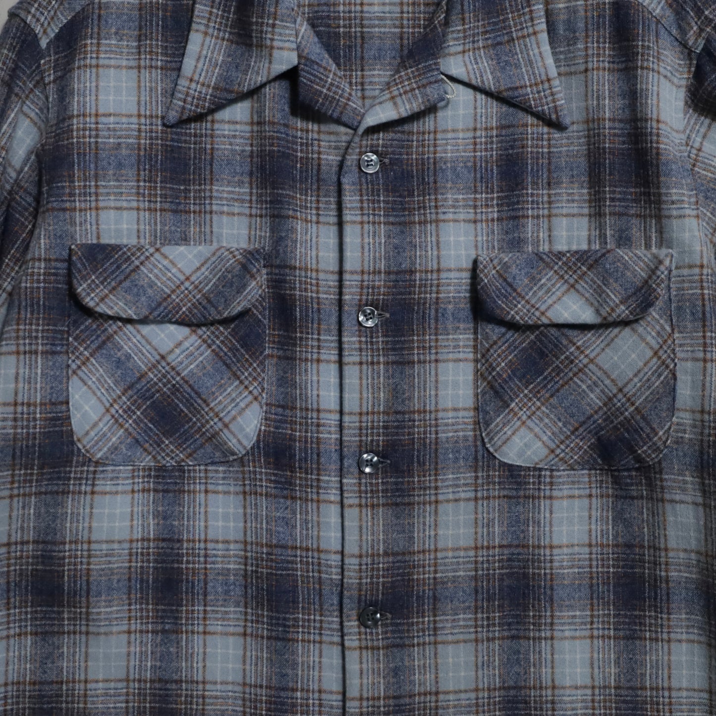 PENDLETON SHADOW PLAID WOOL BOX SHIRT (XLARGE/VERY GOOD CONDITION)