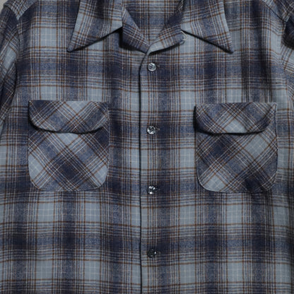 PENDLETON SHADOW PLAID WOOL BOX SHIRT (XLARGE/VERY GOOD CONDITION)