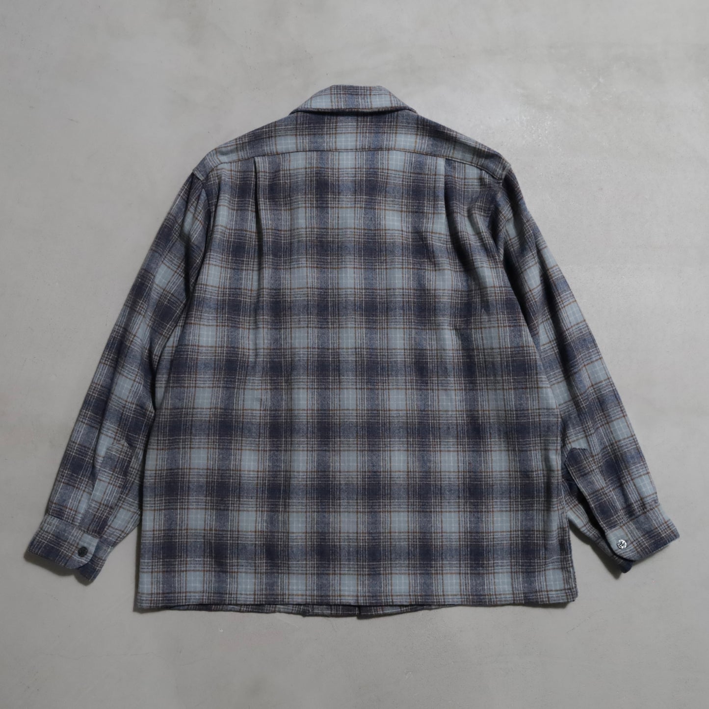 PENDLETON SHADOW PLAID WOOL BOX SHIRT (XLARGE/VERY GOOD CONDITION)