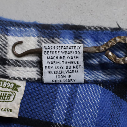 FIVEBROTHER PLAID HEAVY FLANNEL SHIRT (LARGE/VERY GOOD CONDITION)