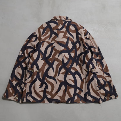 ASAT TRIBAL PATTERN CAMO 2-POCKET JACKET (LARGE-LONG/GOOD CONDITION)