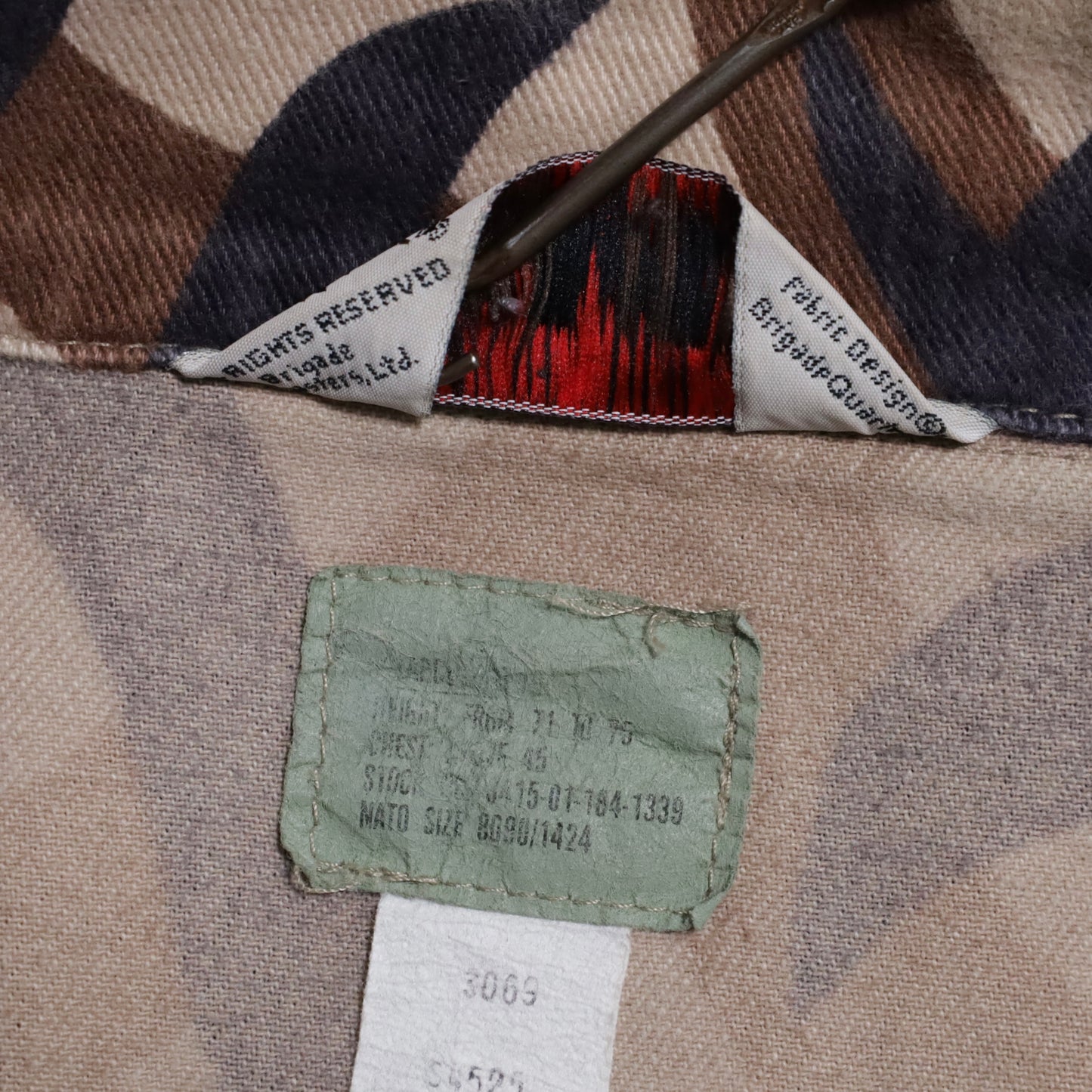 ASAT TRIBAL PATTERN CAMO 2-POCKET JACKET (LARGE-LONG/GOOD CONDITION)