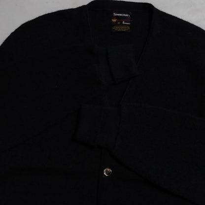 TOWNCRAFT BLACK ALPACA CARDIGAN (MEDIUM/GOOD CONDITION)