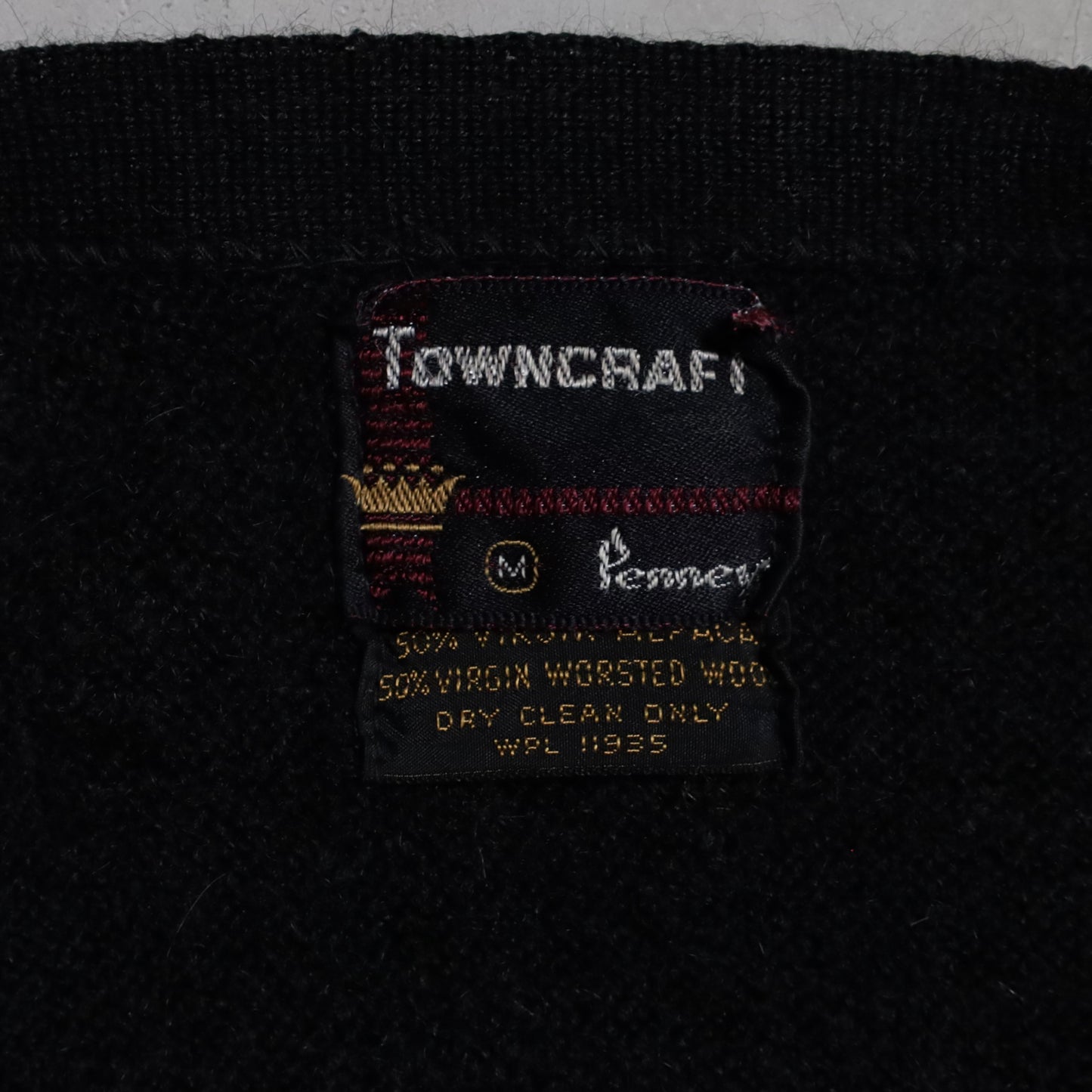 TOWNCRAFT BLACK ALPACA CARDIGAN (MEDIUM/GOOD CONDITION)