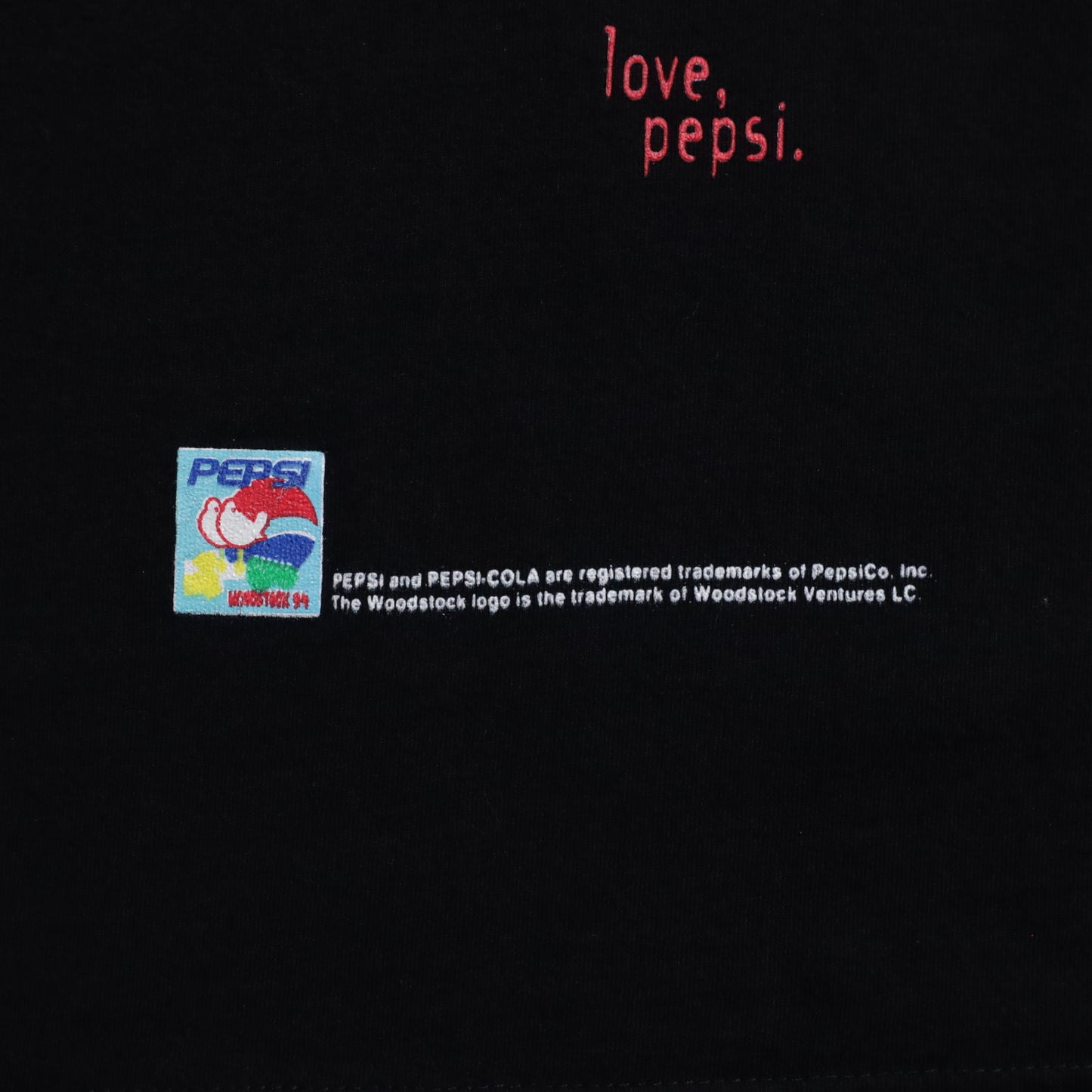 WOODSTOCK '94 MUSIC T-SHIRT (25TH ANNIVERSARY/LARGE/GOOD CONDITION)