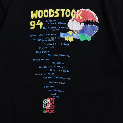 WOODSTOCK '94 MUSIC T-SHIRT (25TH ANNIVERSARY/LARGE/GOOD CONDITION)