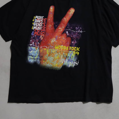 WOODSTOCK '94 MUSIC T-SHIRT (25TH ANNIVERSARY/XLARGE/GOOD CONDITION)