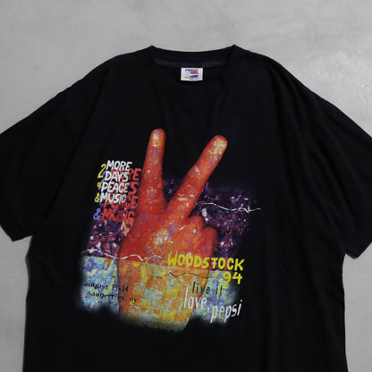 WOODSTOCK '94 MUSIC T-SHIRT (25TH ANNIVERSARY/XLARGE/GOOD CONDITION)