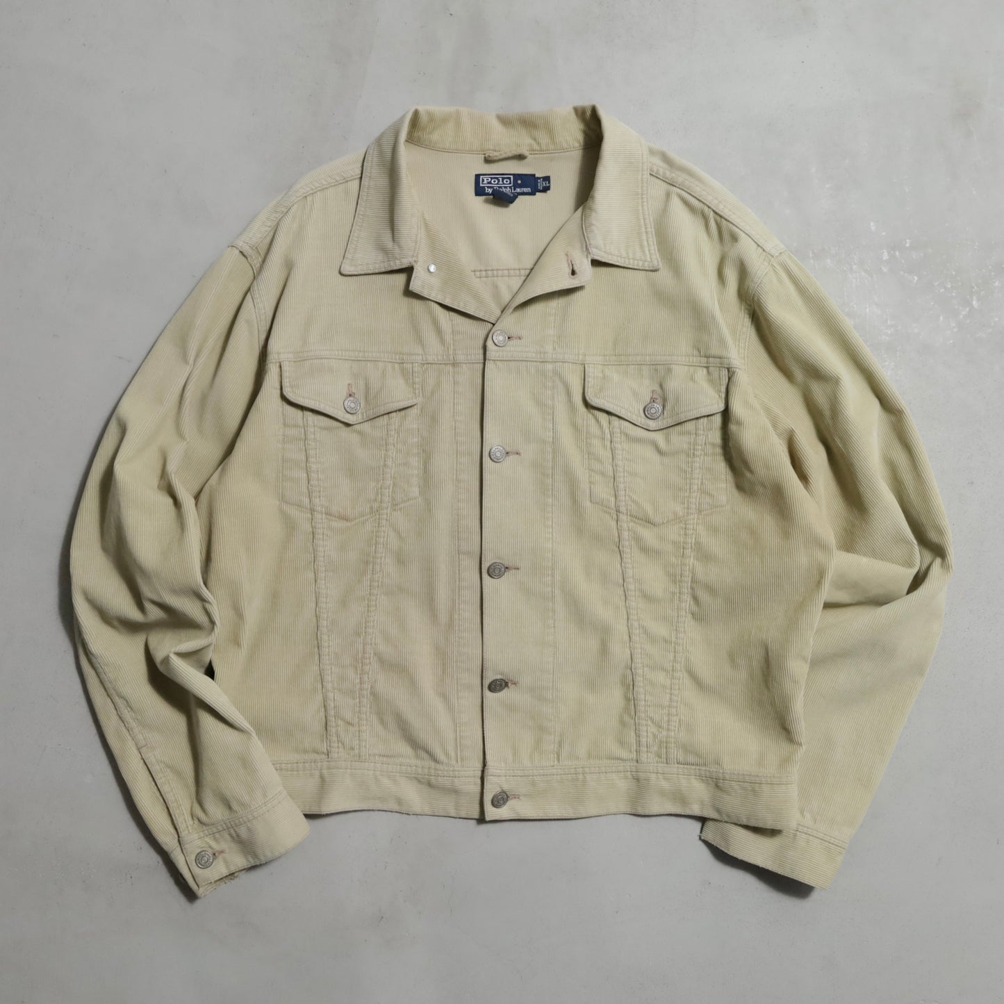 POLO BY RALPH LAUREN CORDUROY TRUCKER JACKET (XLARGE/GOOD USED CONDITION)