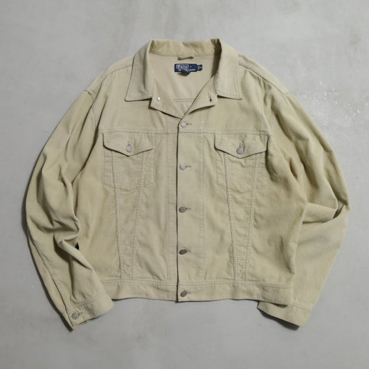 POLO BY RALPH LAUREN CORDUROY TRUCKER JACKET (XLARGE/GOOD USED CONDITION)