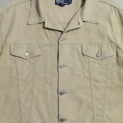 POLO BY RALPH LAUREN CORDUROY TRUCKER JACKET (XLARGE/GOOD USED CONDITION)