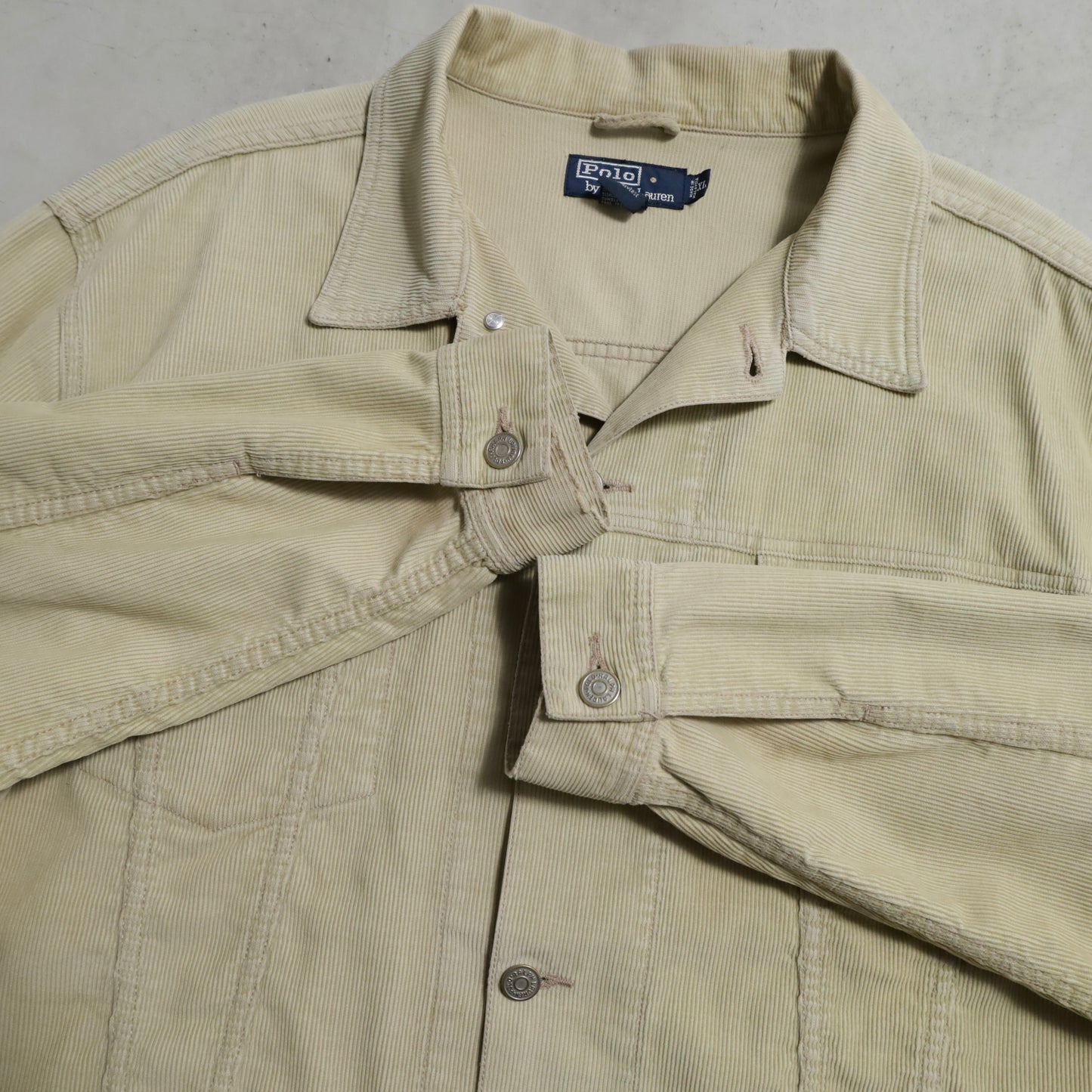 POLO BY RALPH LAUREN CORDUROY TRUCKER JACKET (XLARGE/GOOD USED CONDITION)
