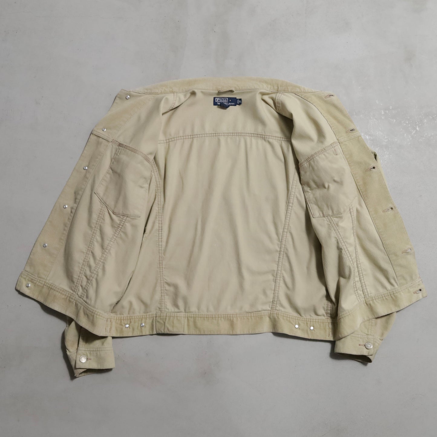 POLO BY RALPH LAUREN CORDUROY TRUCKER JACKET (XLARGE/GOOD USED CONDITION)