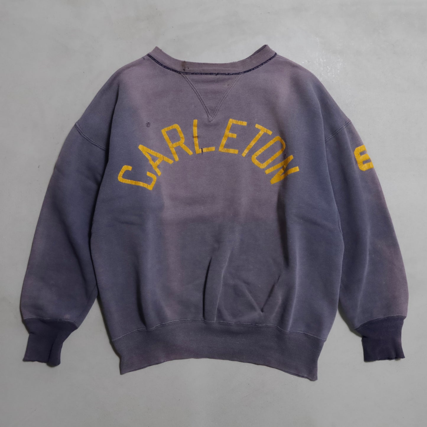DUXBAK S/V 2-TONE SWEAT SHIRT (SUPER FADE/BIG SIZE/GOOD CONDITION)