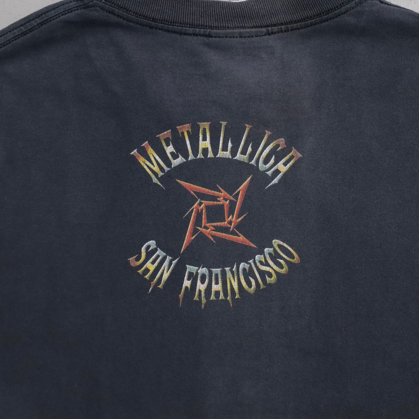 METALLICA "SAN FRANCISCO" MUSIC L/S T-SHIRT (FLAME PATTERN/XLARGE/GOOD CONDITION)