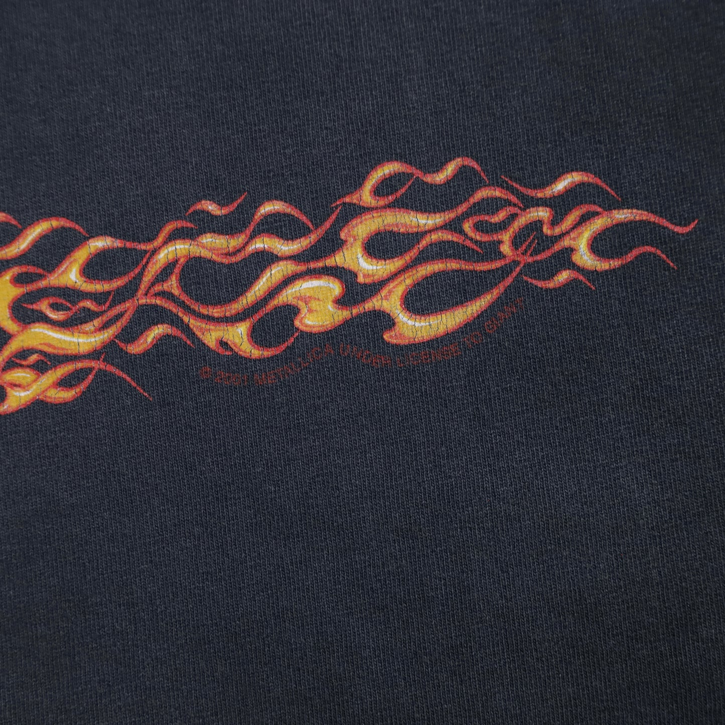 METALLICA "SAN FRANCISCO" MUSIC L/S T-SHIRT (FLAME PATTERN/XLARGE/GOOD CONDITION)