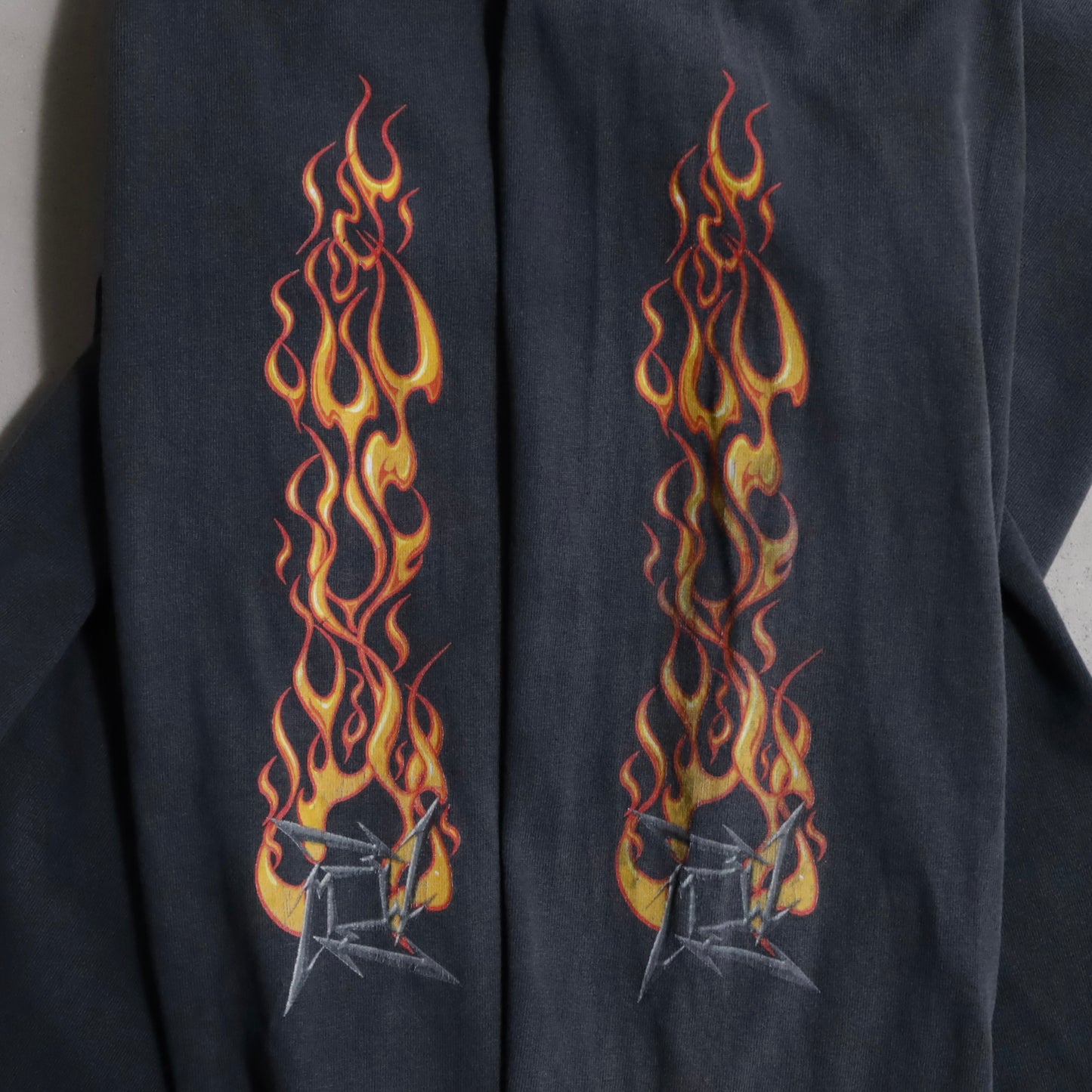 METALLICA "SAN FRANCISCO" MUSIC L/S T-SHIRT (FLAME PATTERN/XLARGE/GOOD CONDITION)