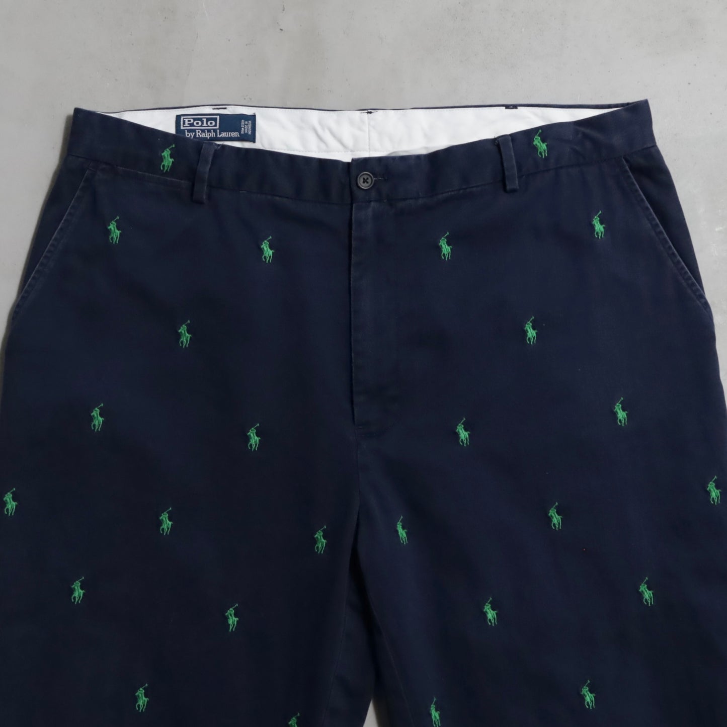 POLO BY RALPH LAUREN PONY EMBROIDERY CHINO TROUSERS (W38L30/GOOD CONDITION)