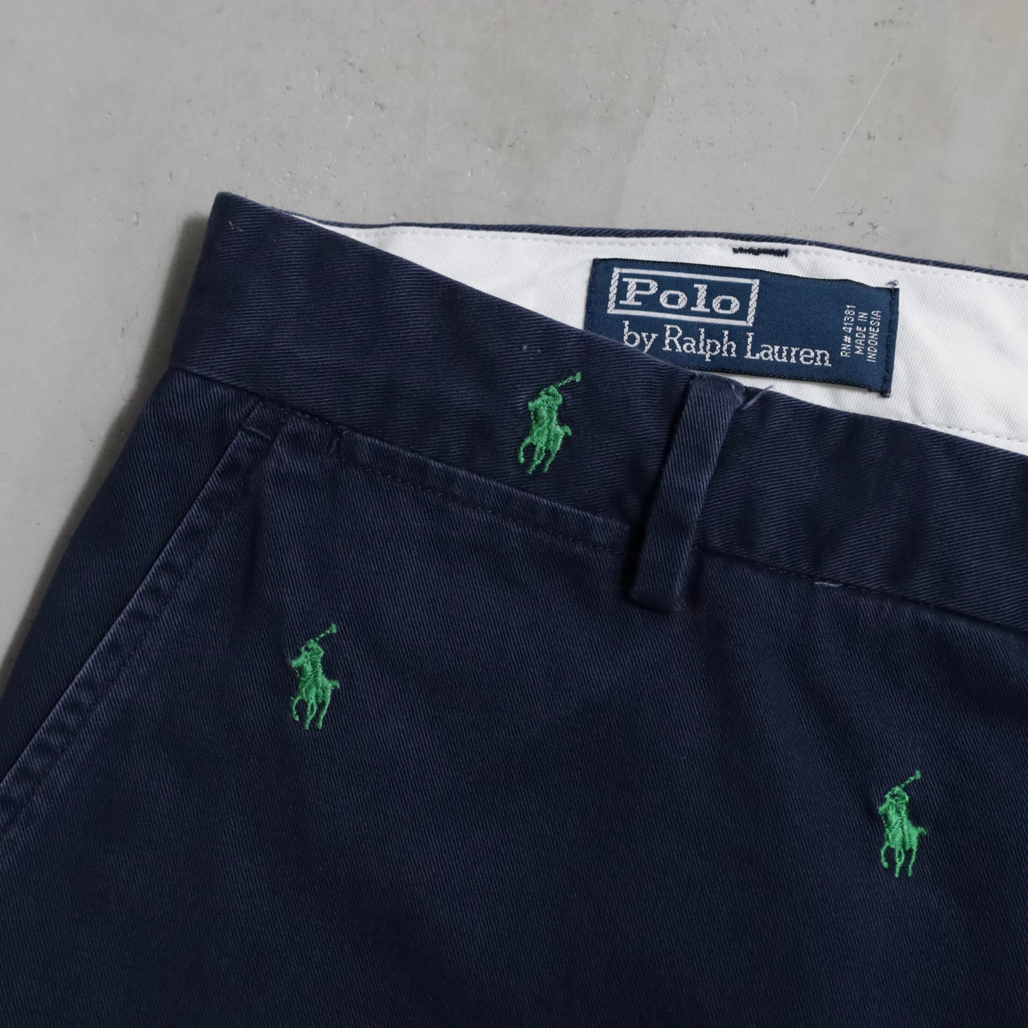 POLO BY RALPH LAUREN PONY EMBROIDERY CHINO TROUSERS (W38L30/GOOD CONDITION)